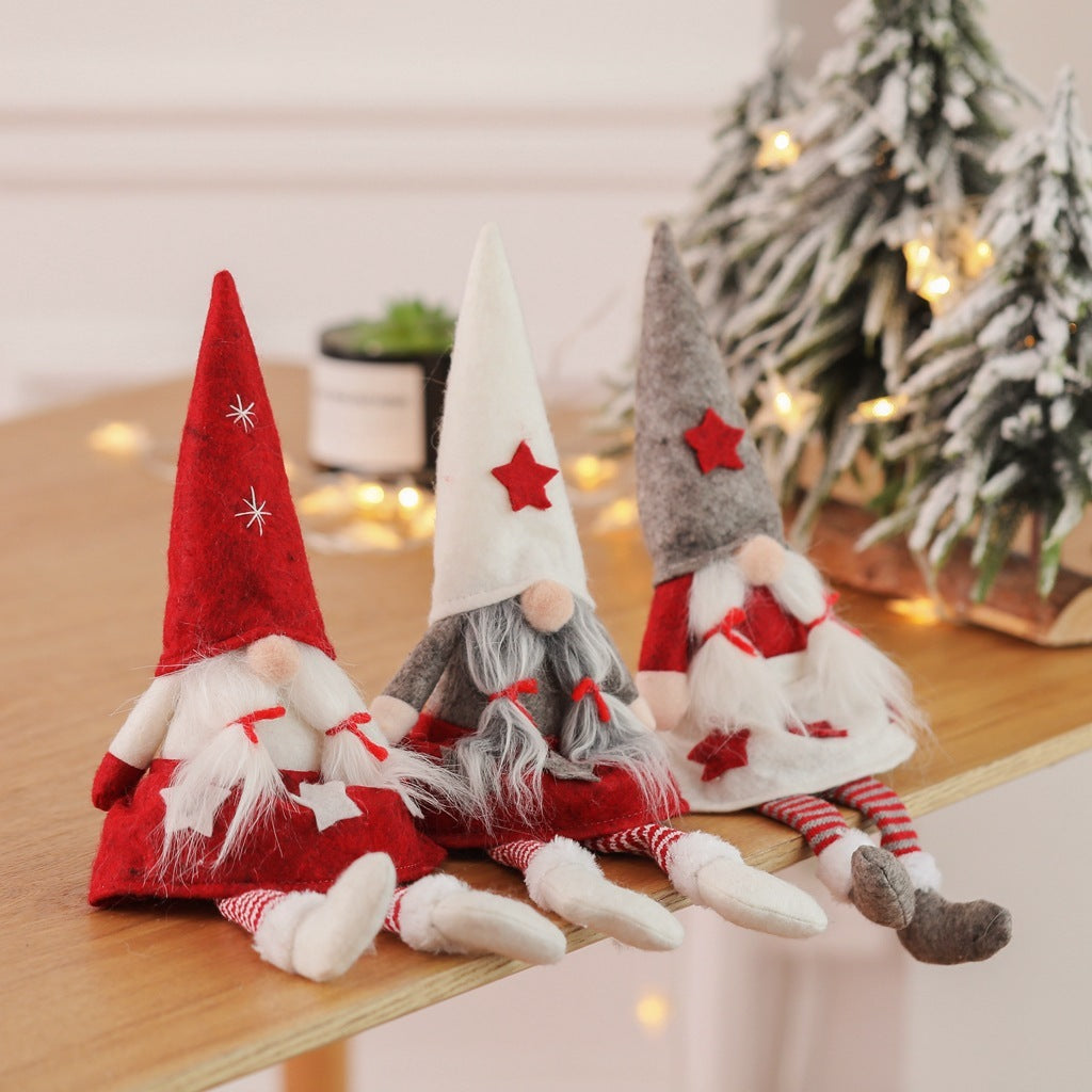 Scandinavian Christmas Faceless Gnome Dolls – Adorable Nordic Plush Figurines for Holiday Home Décor ✨