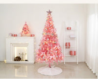 7FT Luxury Pink Christmas Tree  | Pre-Lit LED Lights  | Elegant Ornaments ✨ | Premium Holiday Decoration