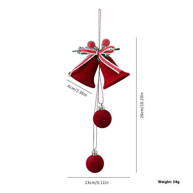 🔔 VelvetChime Christmas Hanging Bells Décor 🔔