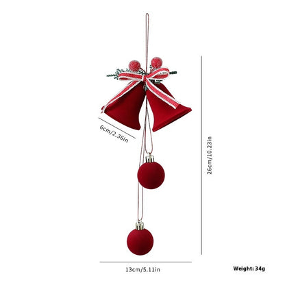 🔔 VelvetChime Christmas Hanging Bells Décor 🔔
