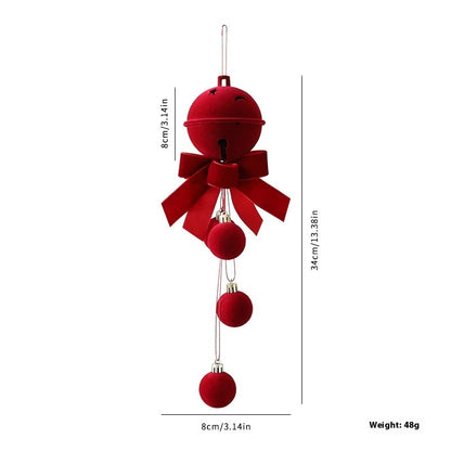 🔔 VelvetChime Christmas Hanging Bells Décor 🔔