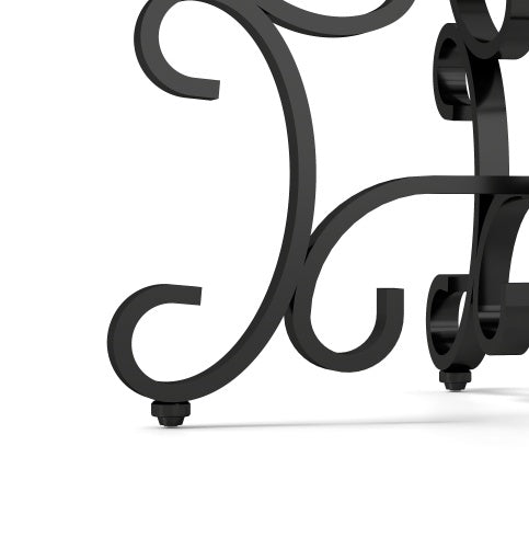 3-Piece Tempered Glass Coffee Table Set – Elegant Black Metal Living Room Tables with Round Side Tables ✨