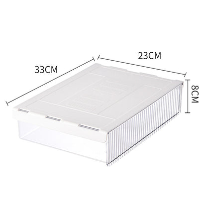 Crystal Clear Slide-Out Under-Desk Organizer Drawer – Hidden Desktop Storage Box