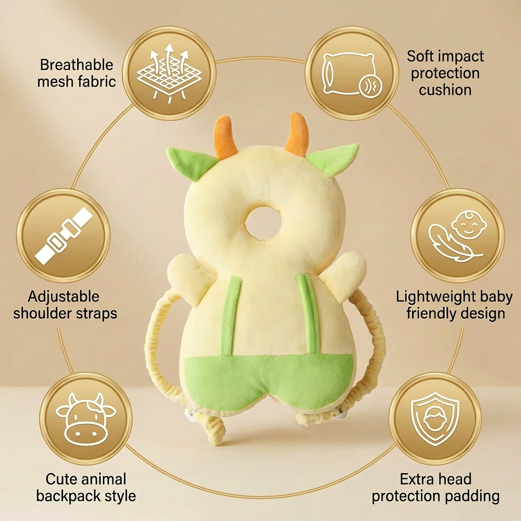 Baby Head Protector Cushion 👶🛡️