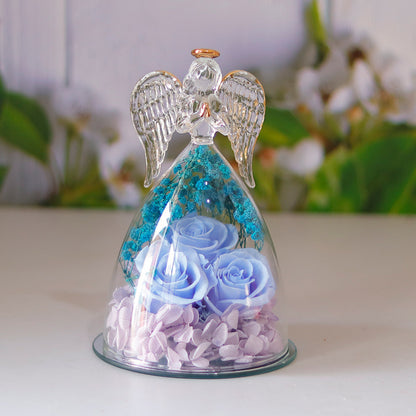 Angel Glass Eternal Rose Gift Dome