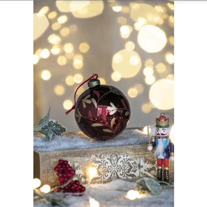 ✨ Luxury Glass Christmas Ball Ornaments – Set of 6 Decorative Hanging Baubles for Tree, Home & Holiday Party Decor