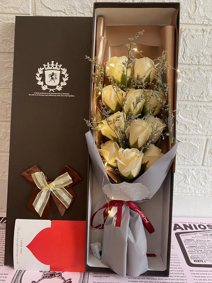 ✨ Long Rose Gift Box with LED Lights – A Luxury Valentine Surprise 🌹💡