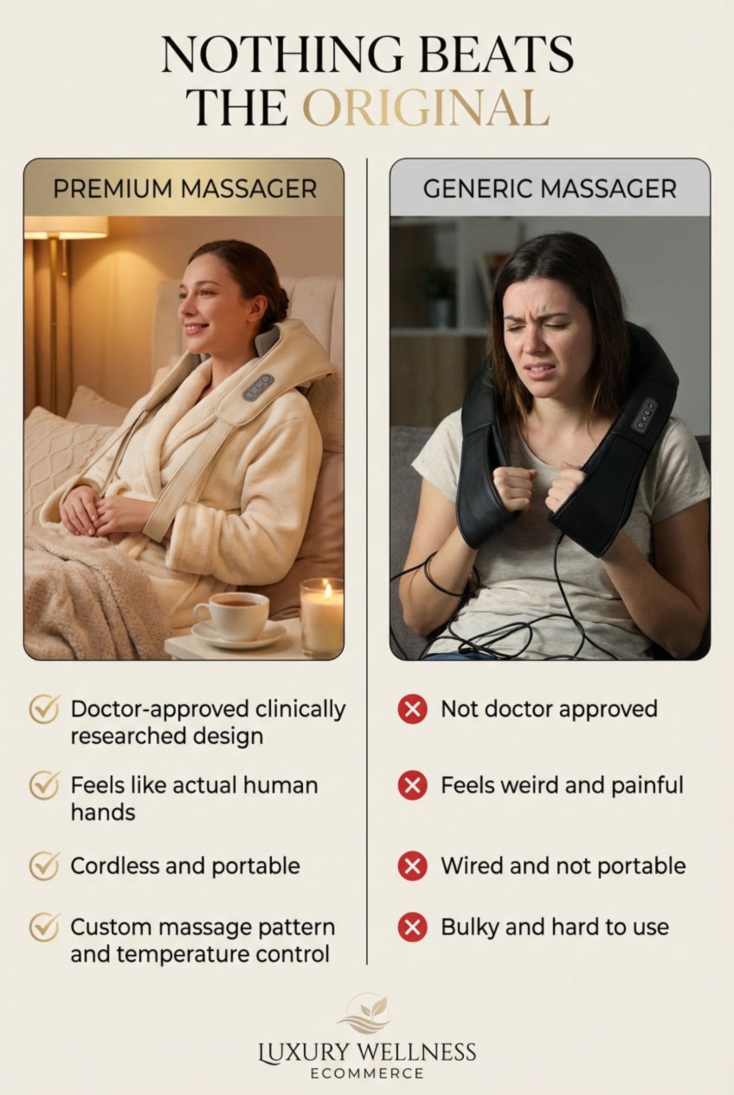 TIDY TROVES ™ Deep Relief Neck & Shoulder Massager