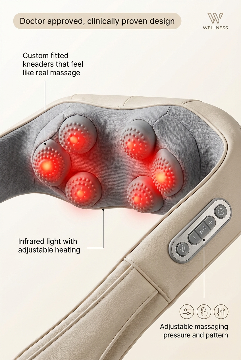 TIDY TROVES ™ Deep Relief Neck & Shoulder Massager