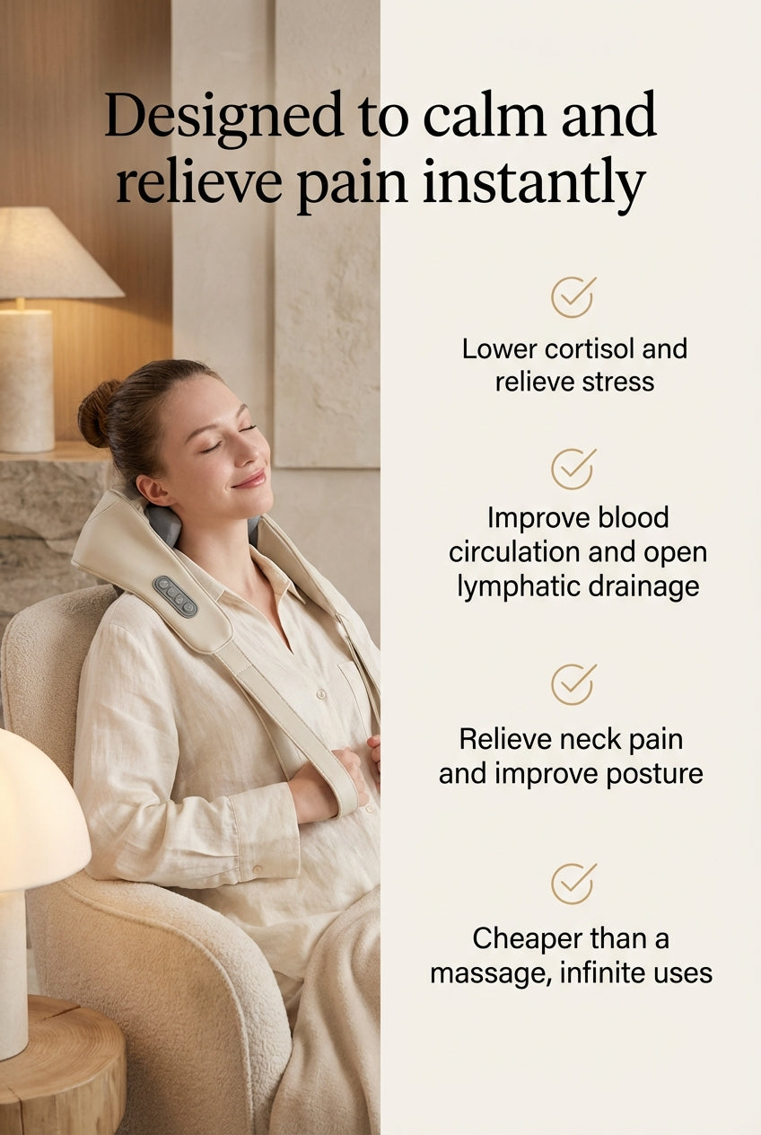 TIDY TROVES ™ Deep Relief Neck & Shoulder Massager