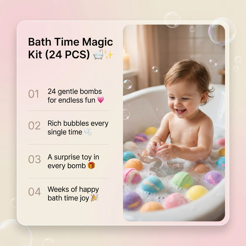 Fun Bath Bomb Set for Kids 🛁🎉