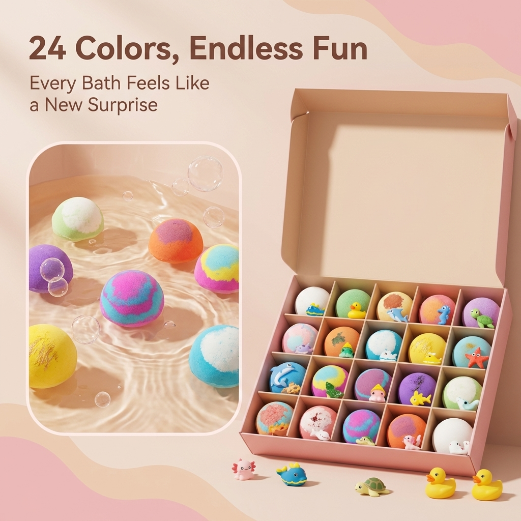 Fun Bath Bomb Set for Kids 🛁🎉