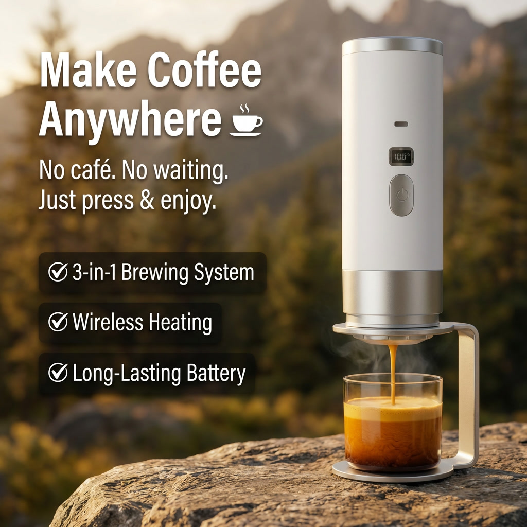 Portable Espresso Maker – Brew Anywhere☕