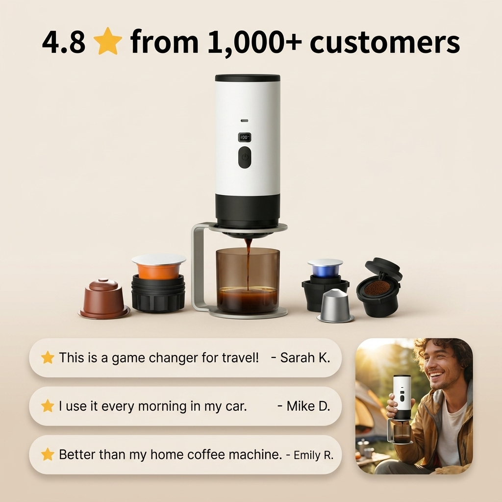 Portable Espresso Maker – Brew Anywhere☕